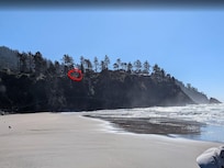 Where the house is in reference to the beach