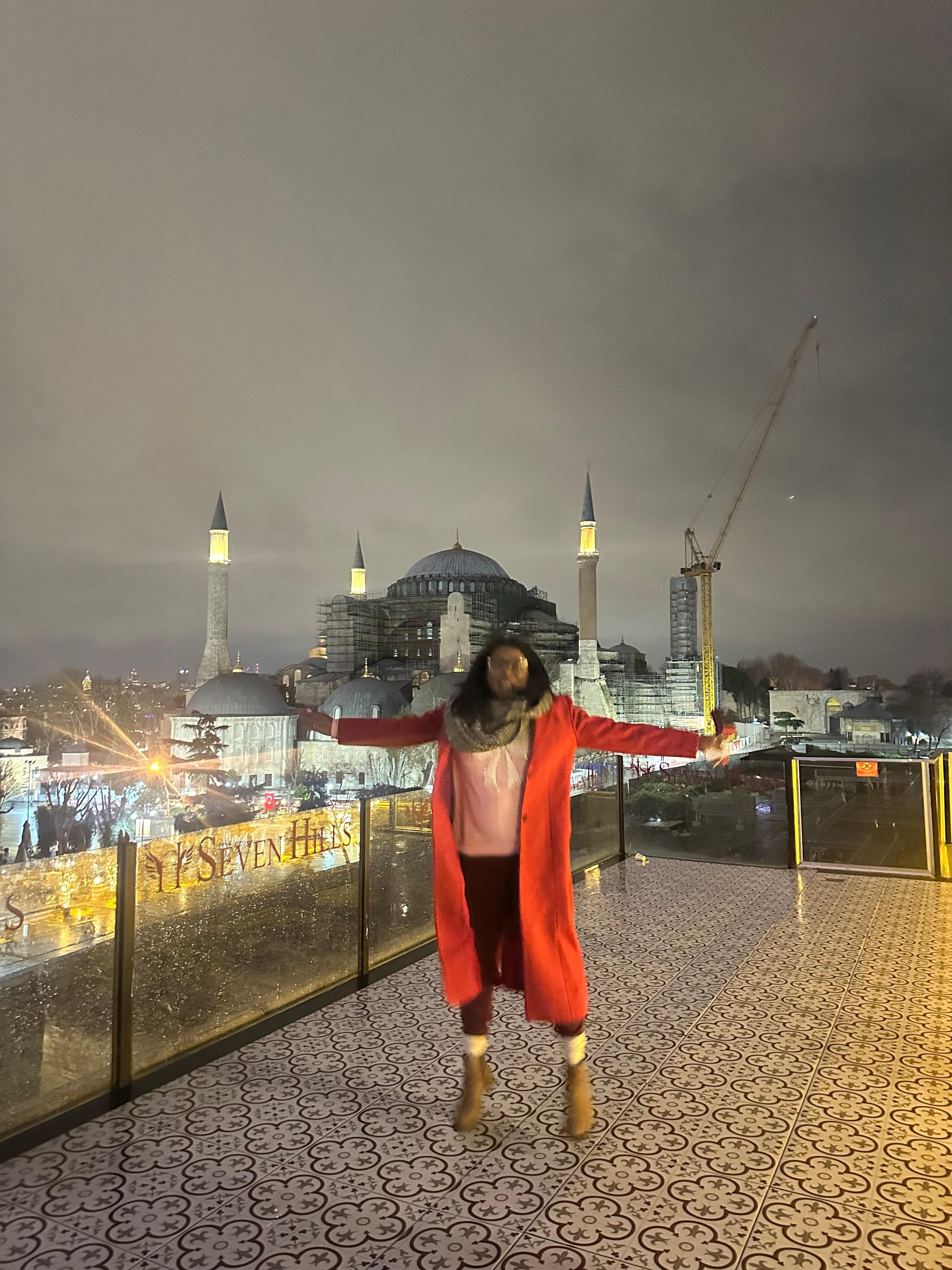 Views from the rooftop of the hotel. 