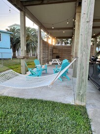We loved the outdoor space downstairs and the decks upstairs