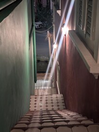 Stair case up to the apartment