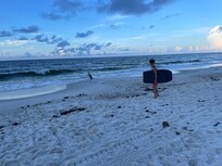 The beach was just lovely!