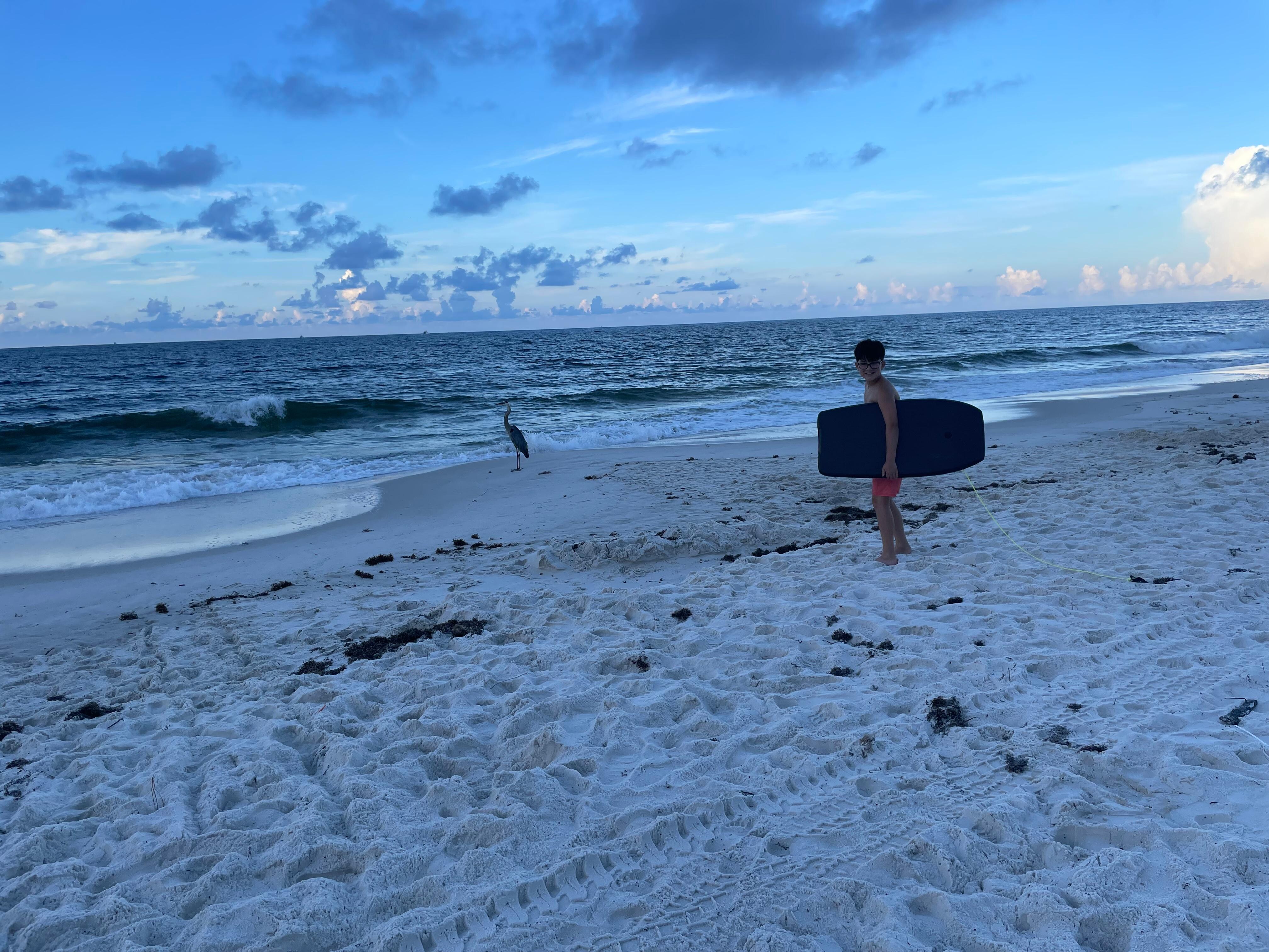 The beach was just lovely!