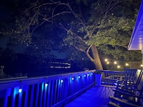 Night view from the porch.