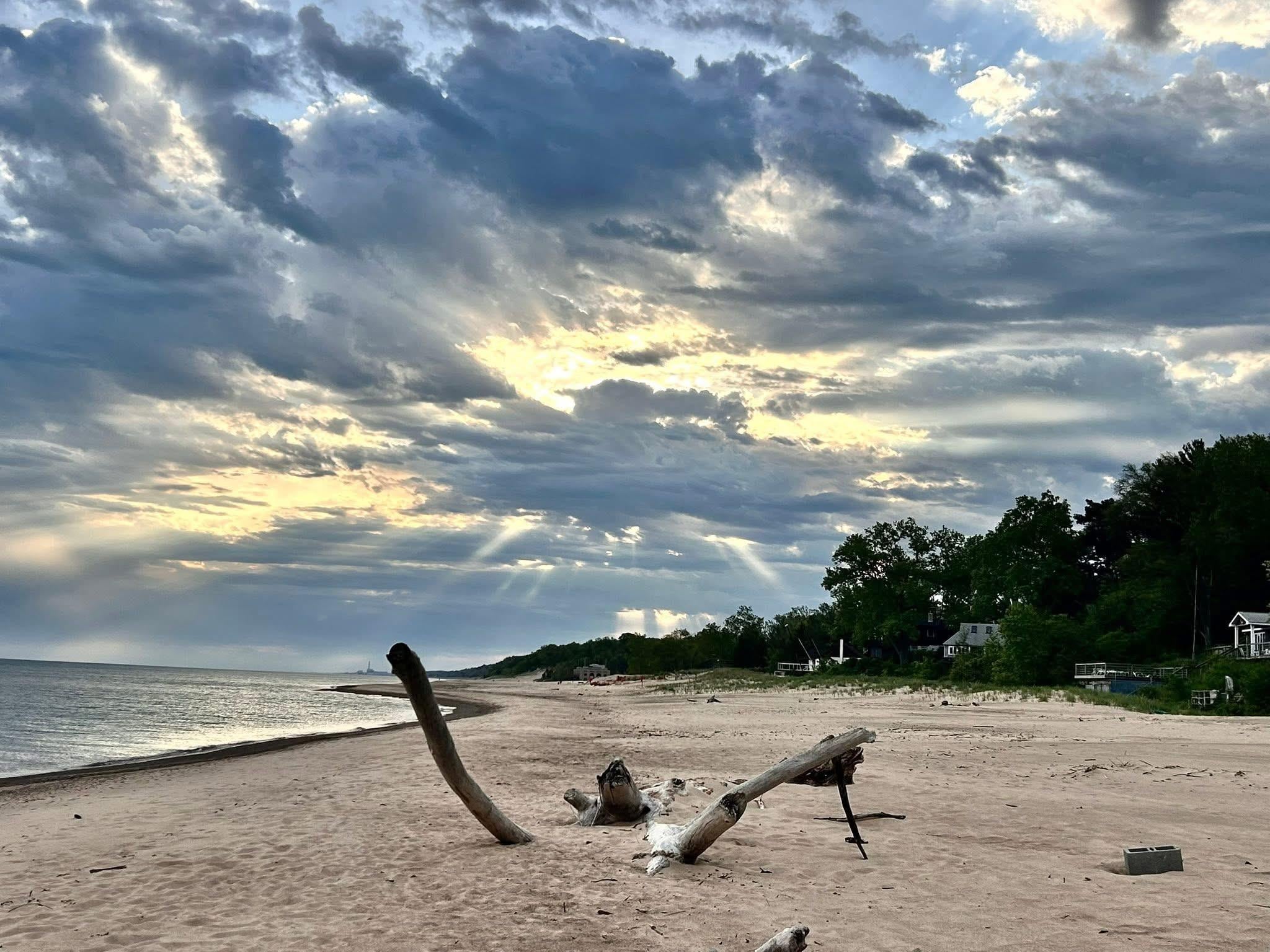 Sunrise on Lake Michigan 