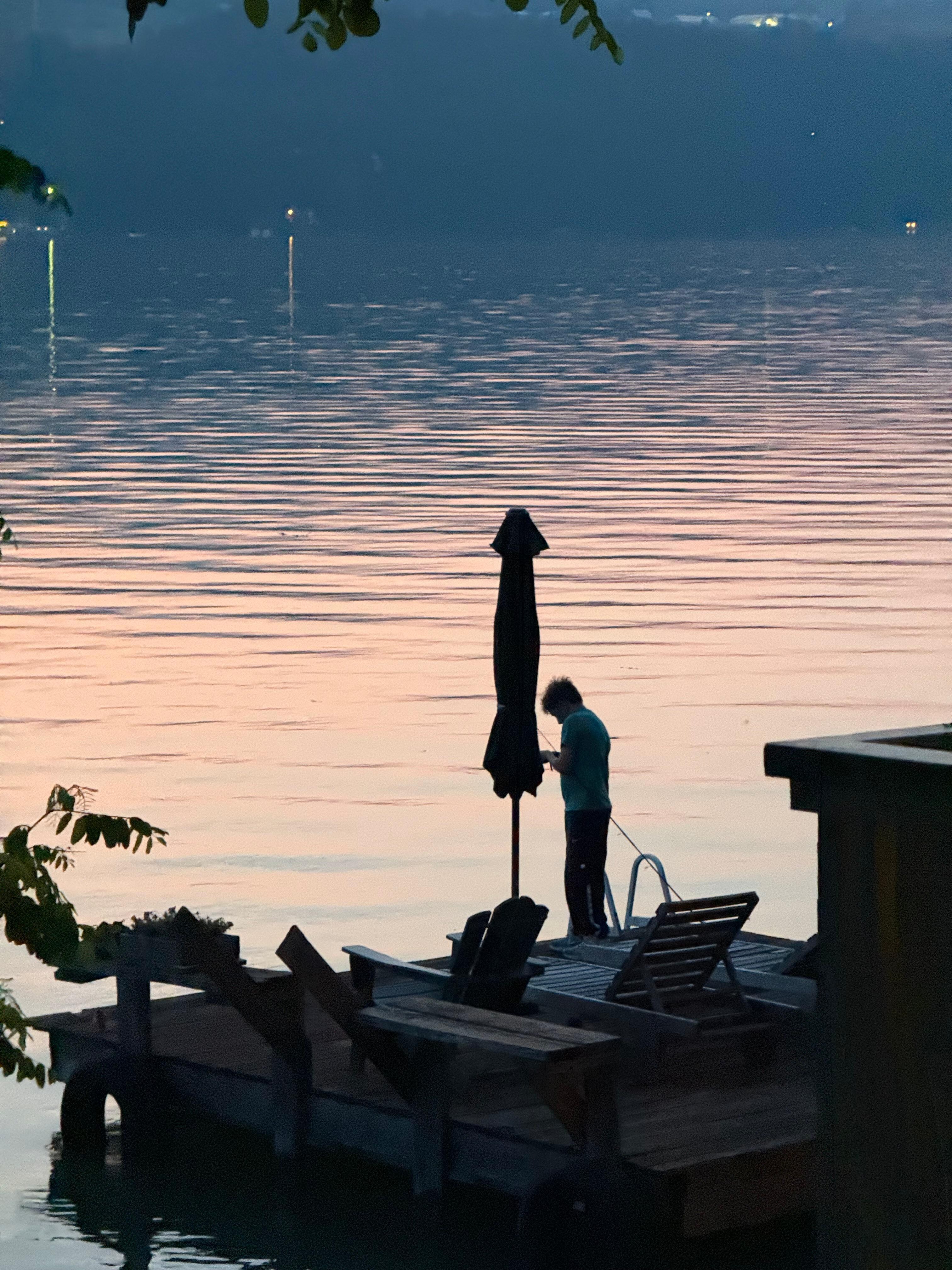 Fishing until the sun goes down!