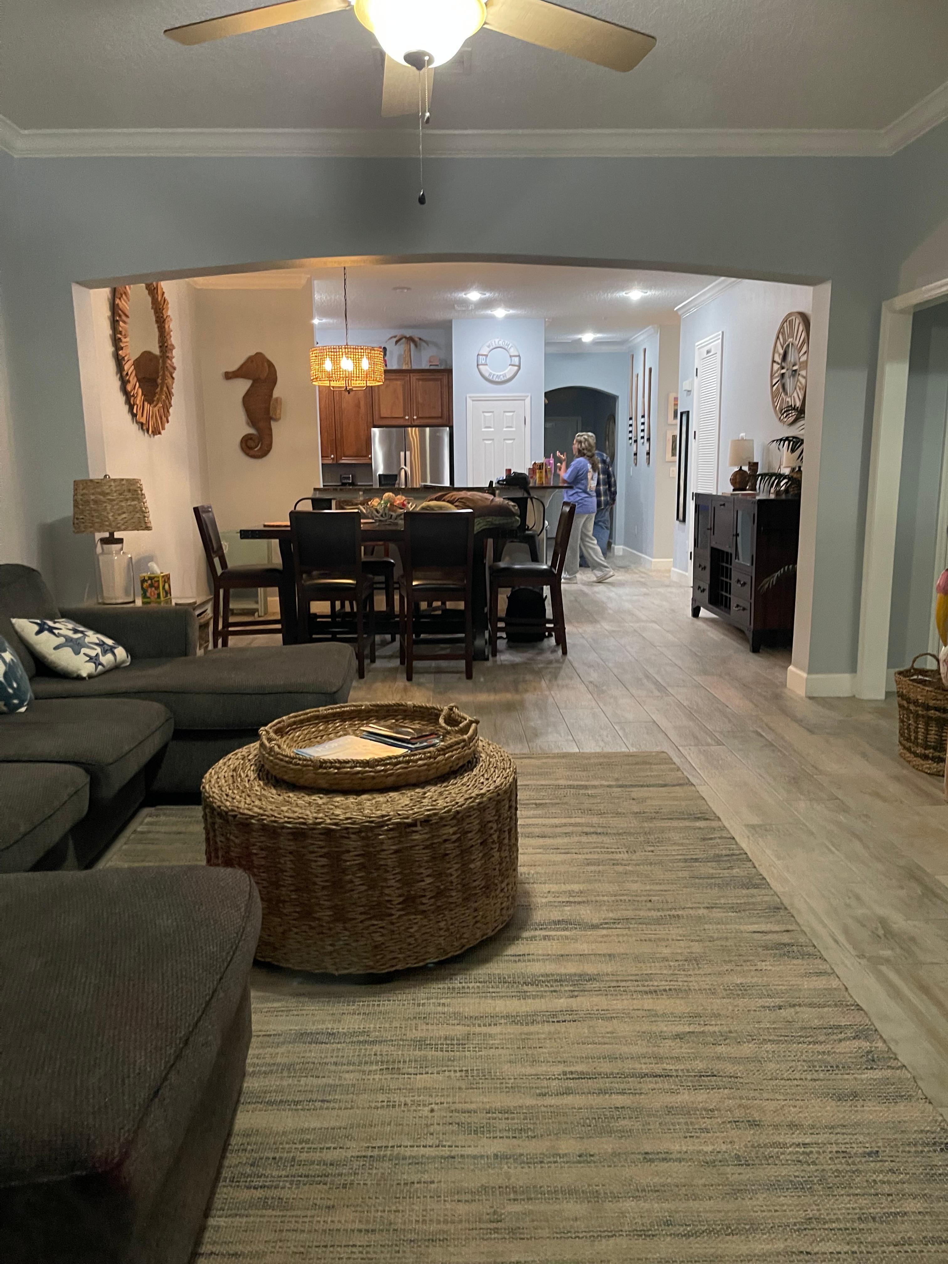 Looking in from balcony 