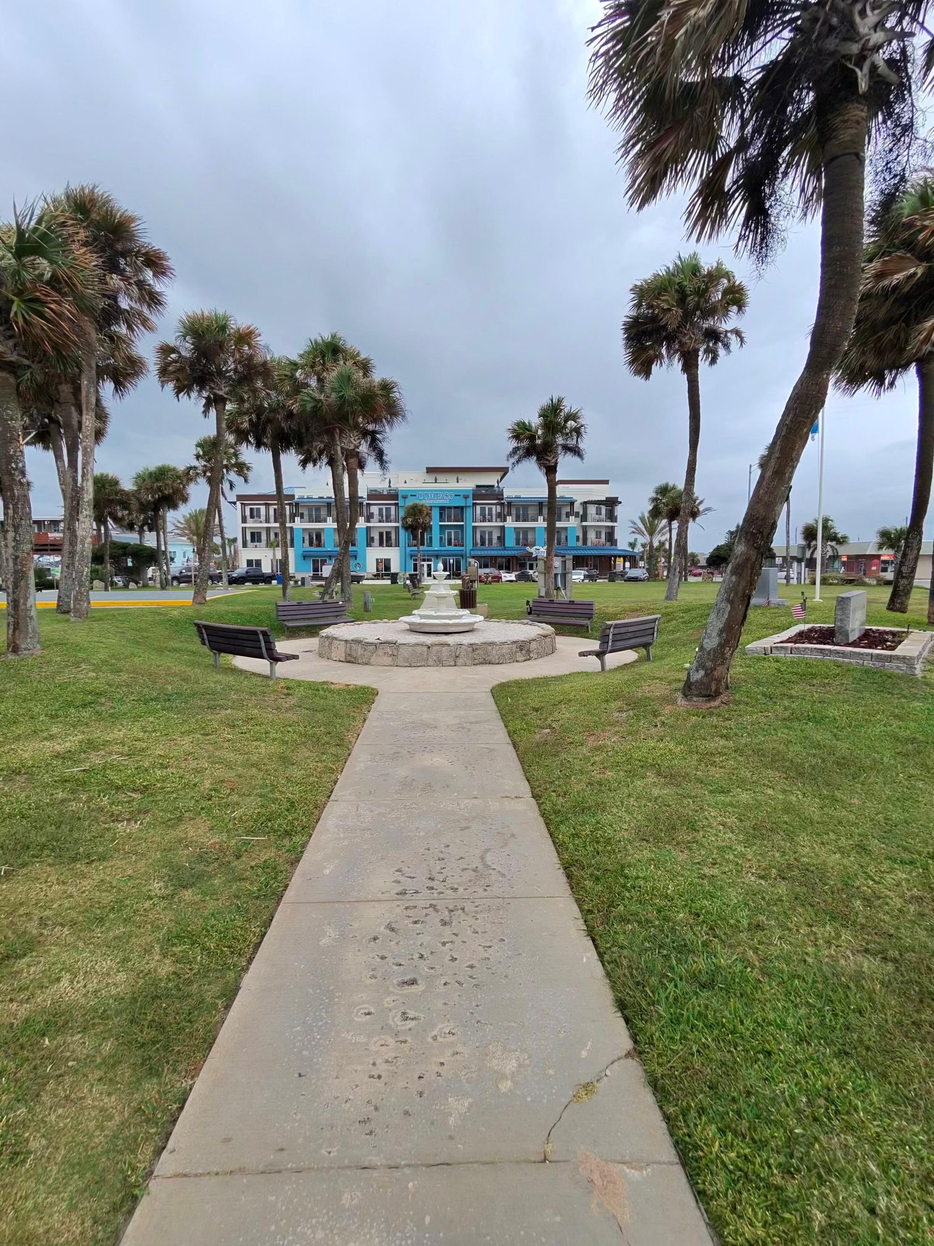View of the outside of the hotel.