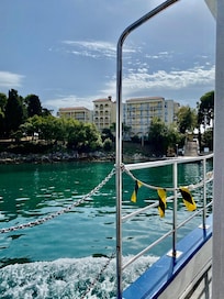 Überfahrt mit dem Boot zur Insel