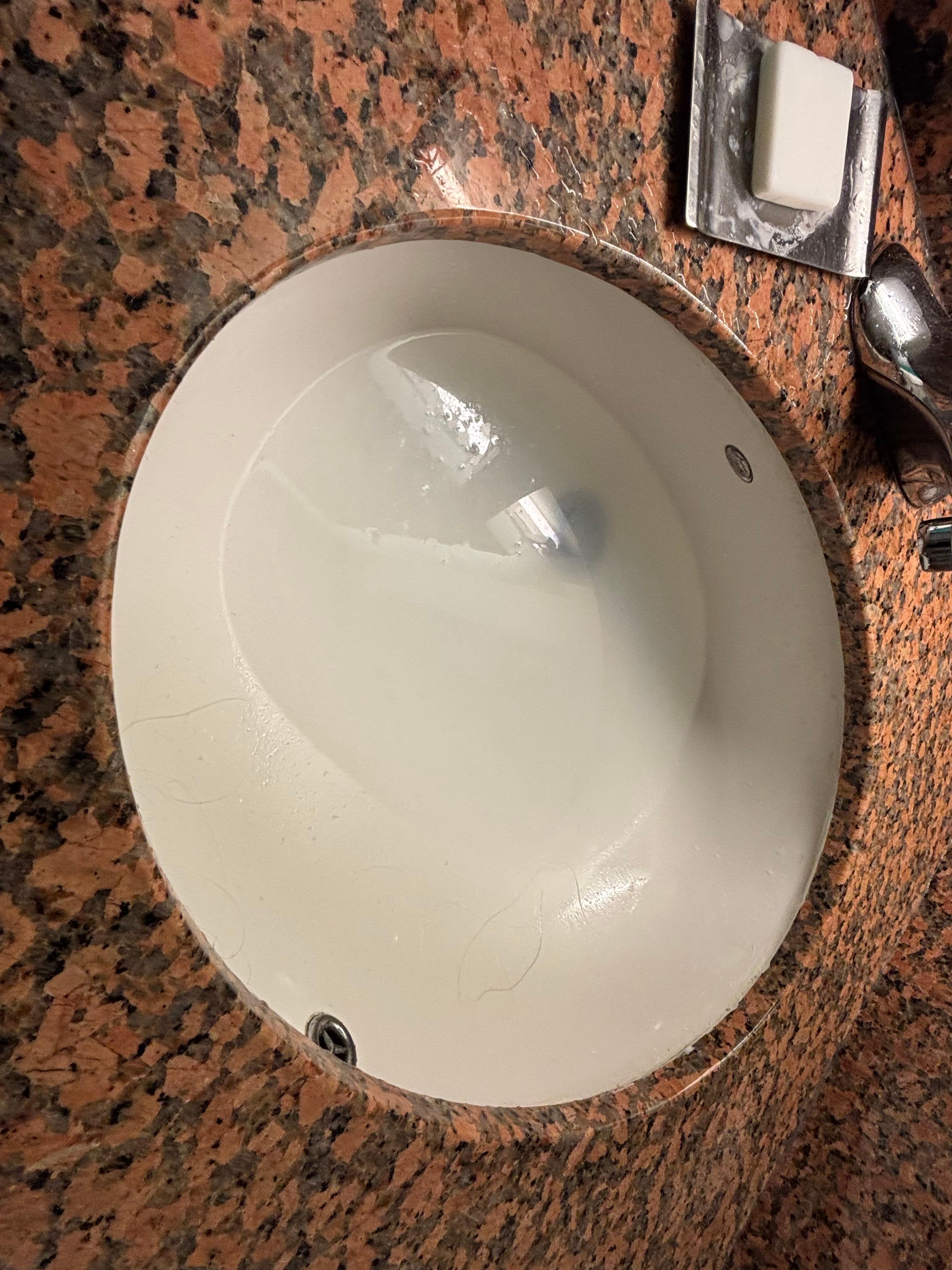 Clogged sink