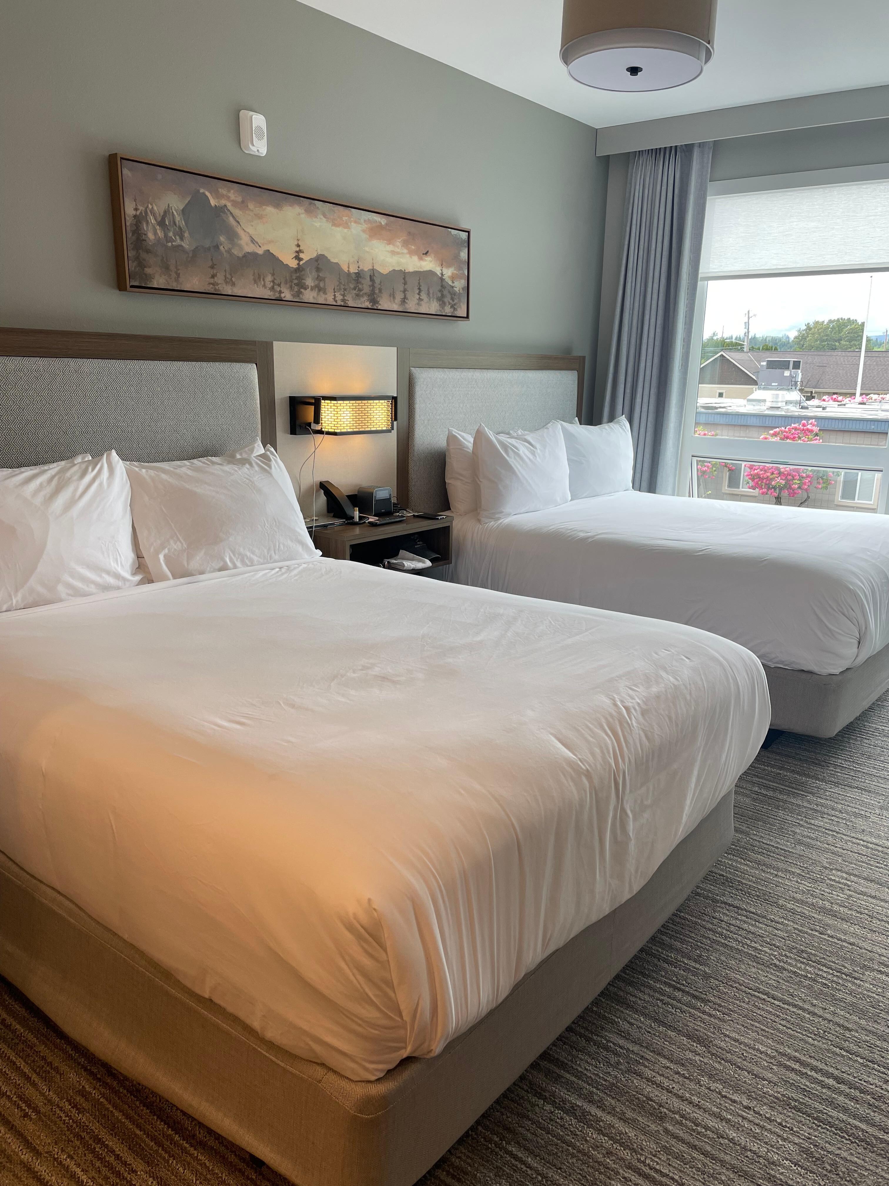 Comfortable beds with quality linens