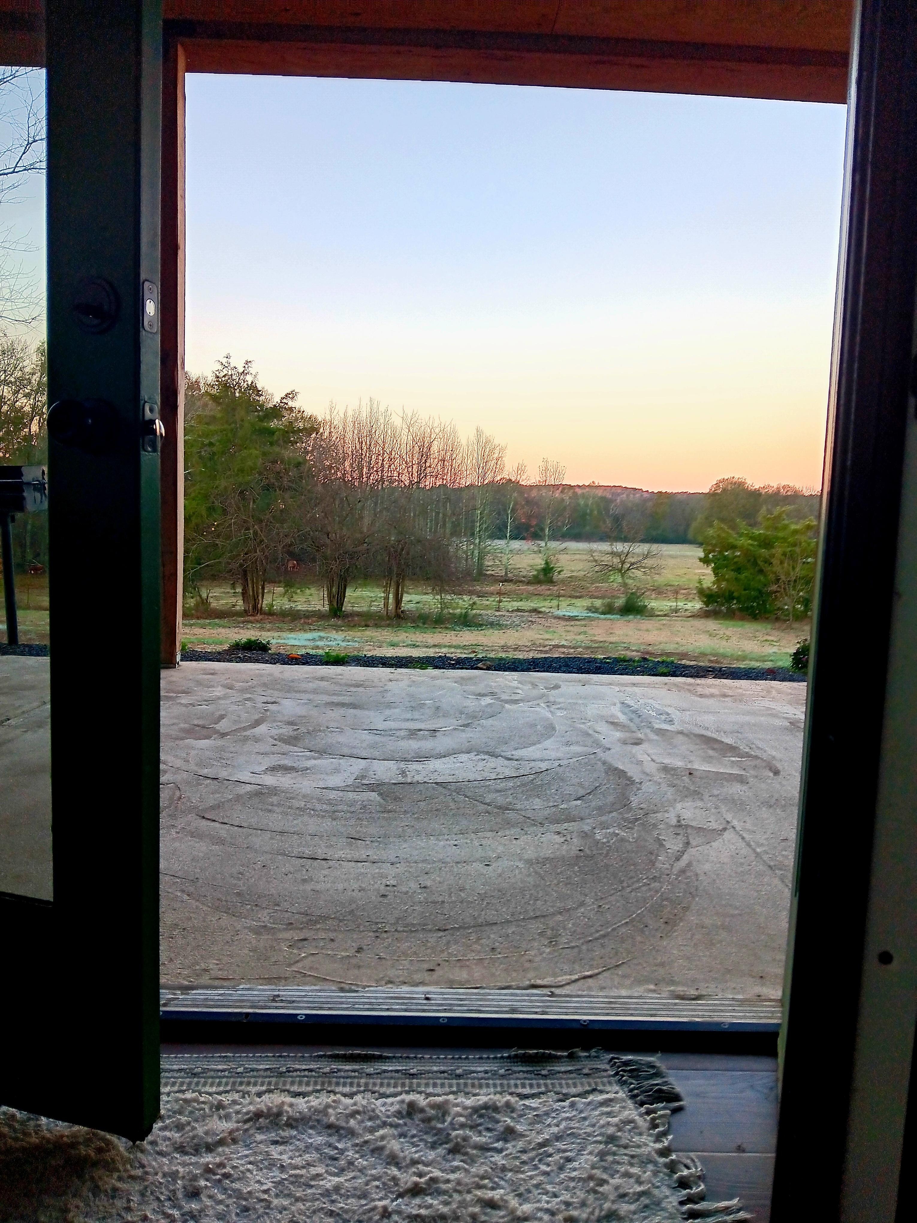 Sunrise from the living room.. the openness of the unit is unique and refreshing!