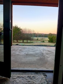 Sunrise from the living room.. the openness of the unit is unique and refreshing!