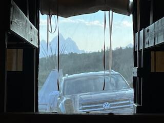 View from inside wagon 