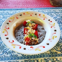 Chia seed porridge breakfast