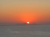 Sunset view from our room