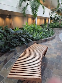 Great lobby sitting areas on each floor