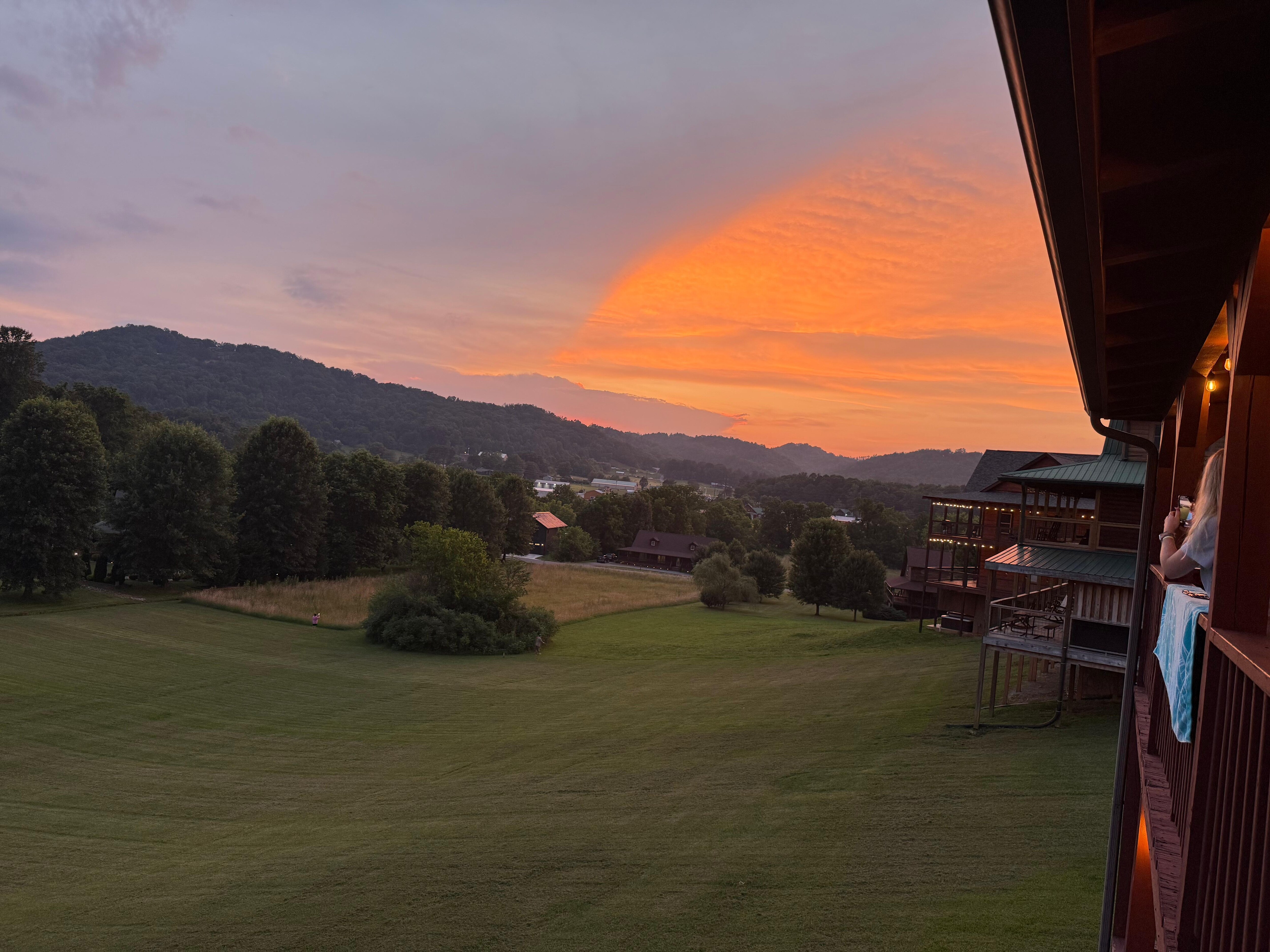 Sunset from the deck