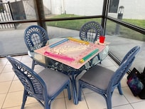 Clubhouse tables.