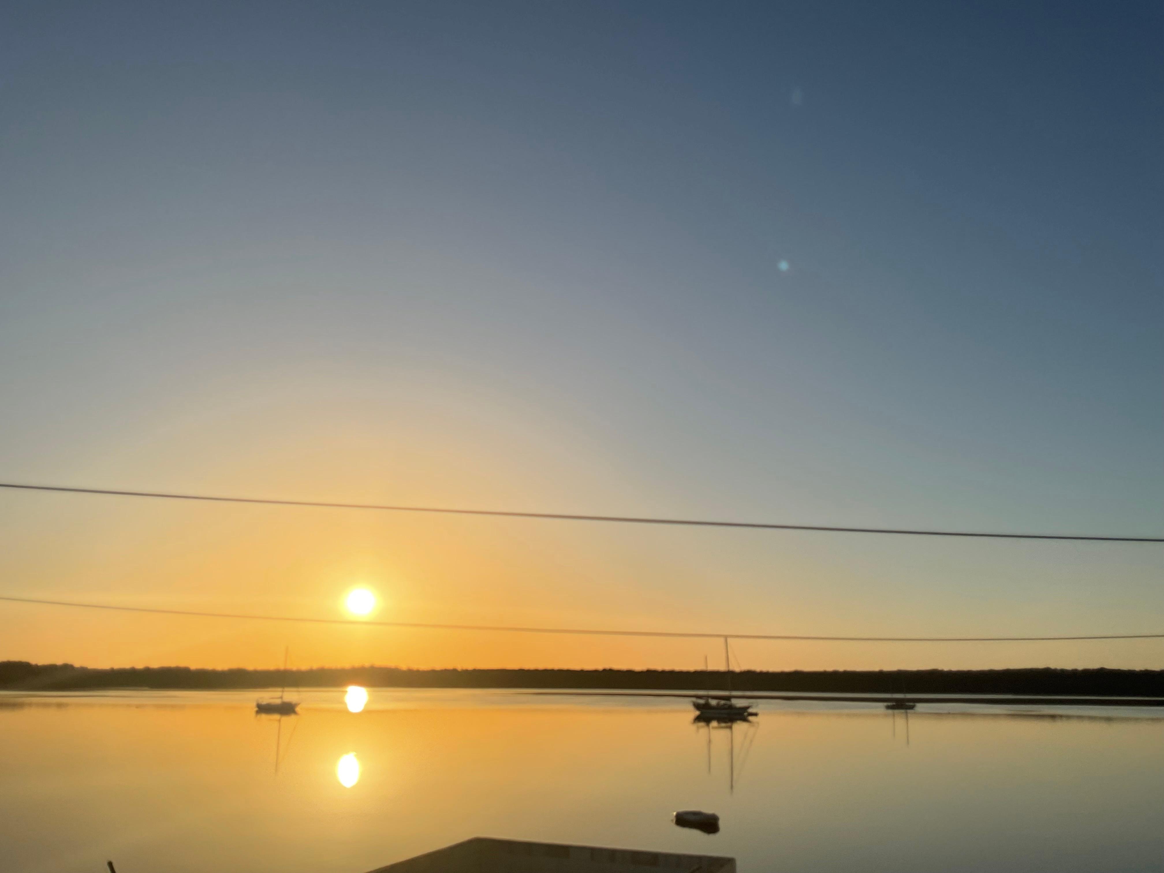 Morning view from the balcony.