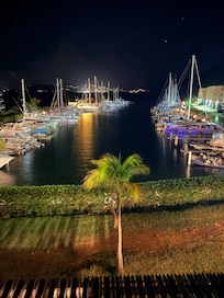 Marina at night