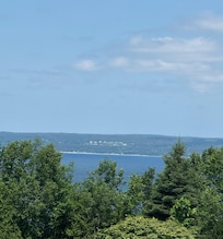 View from the patio area right across from the lake!