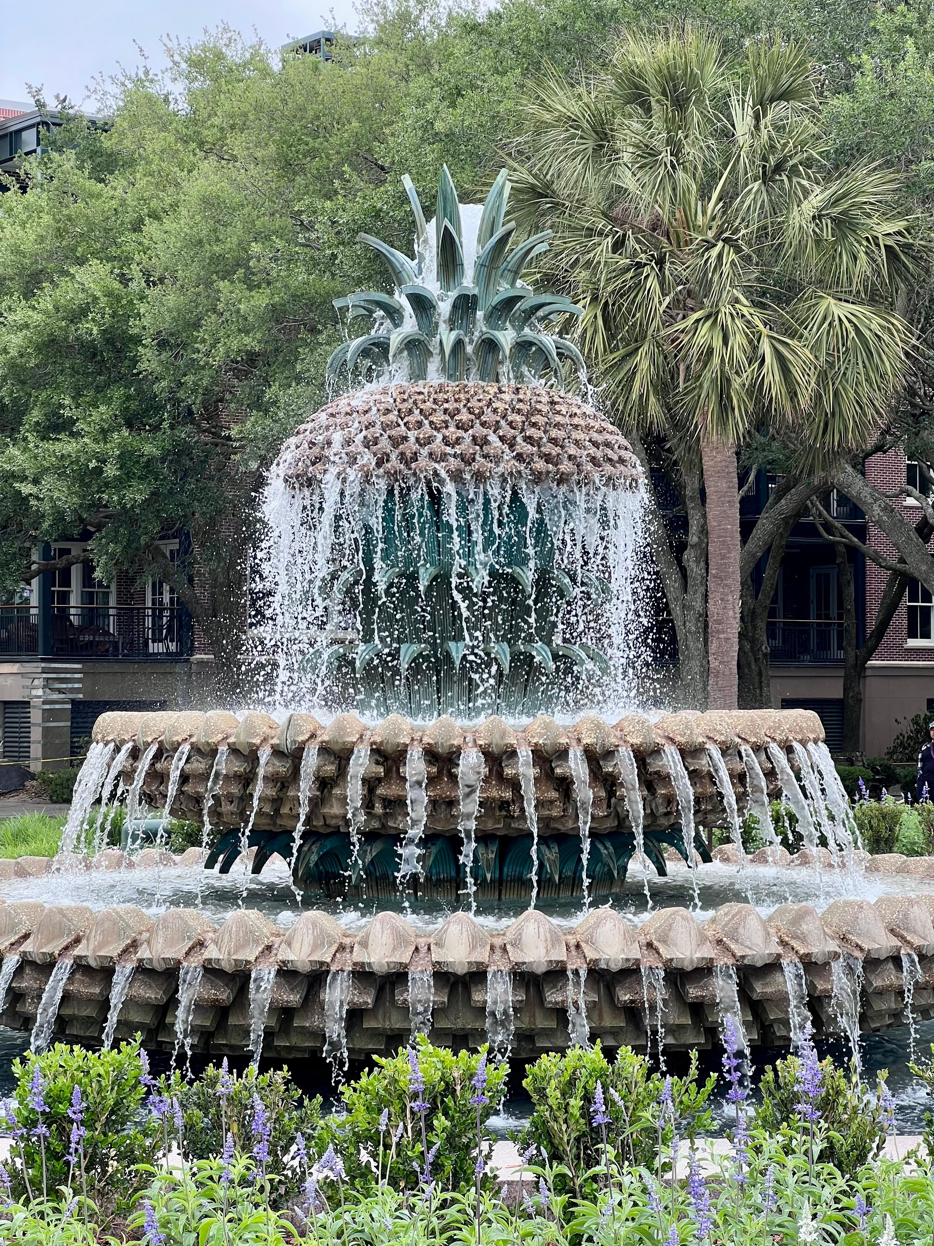 Pineapple Fountain near the Battery in Charleston 