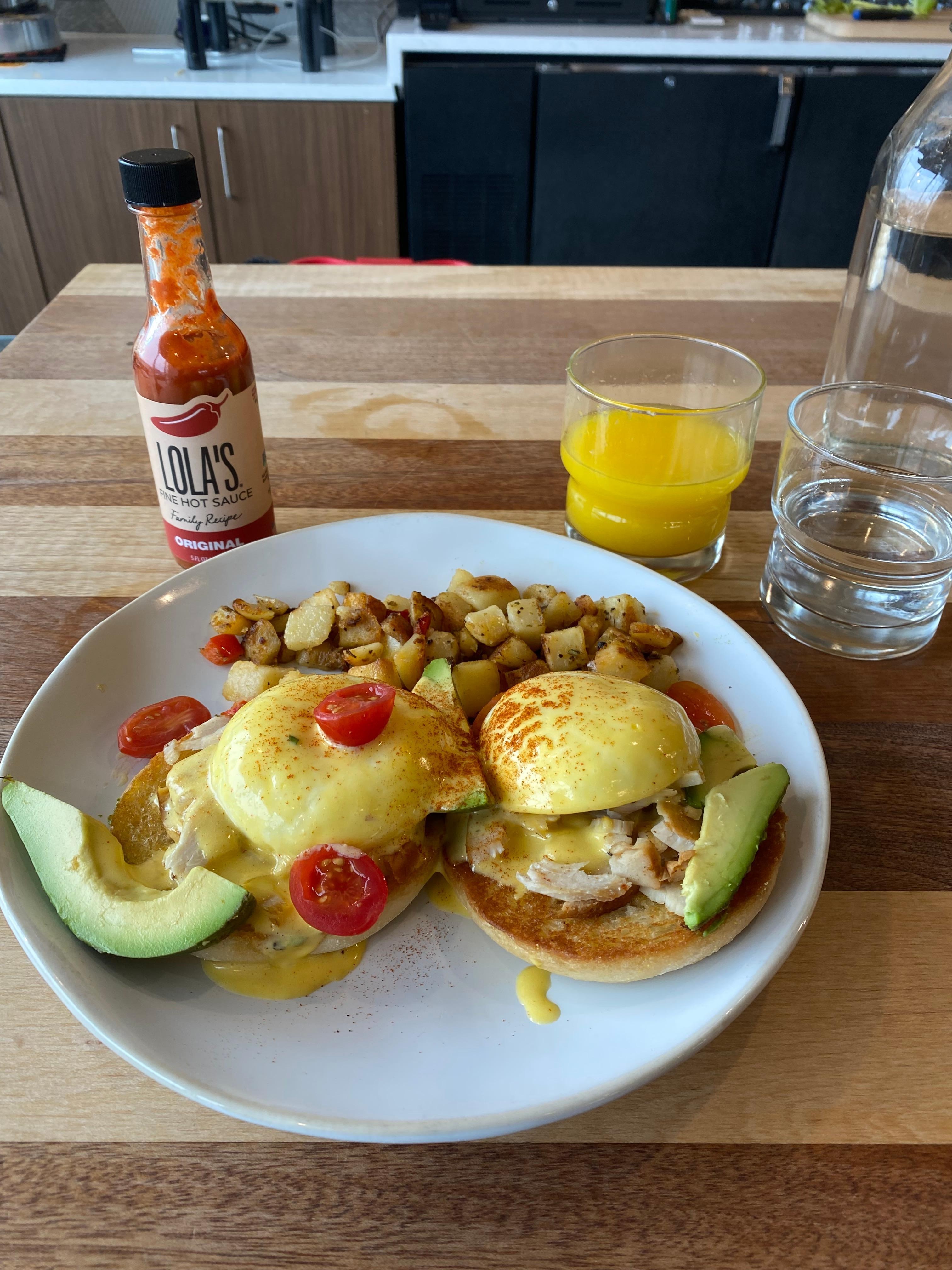 Turkey Avo Benedict at Home Grown