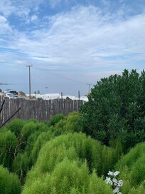 Vue sur mer du balcon