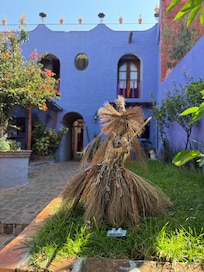 courtyard and restaurant