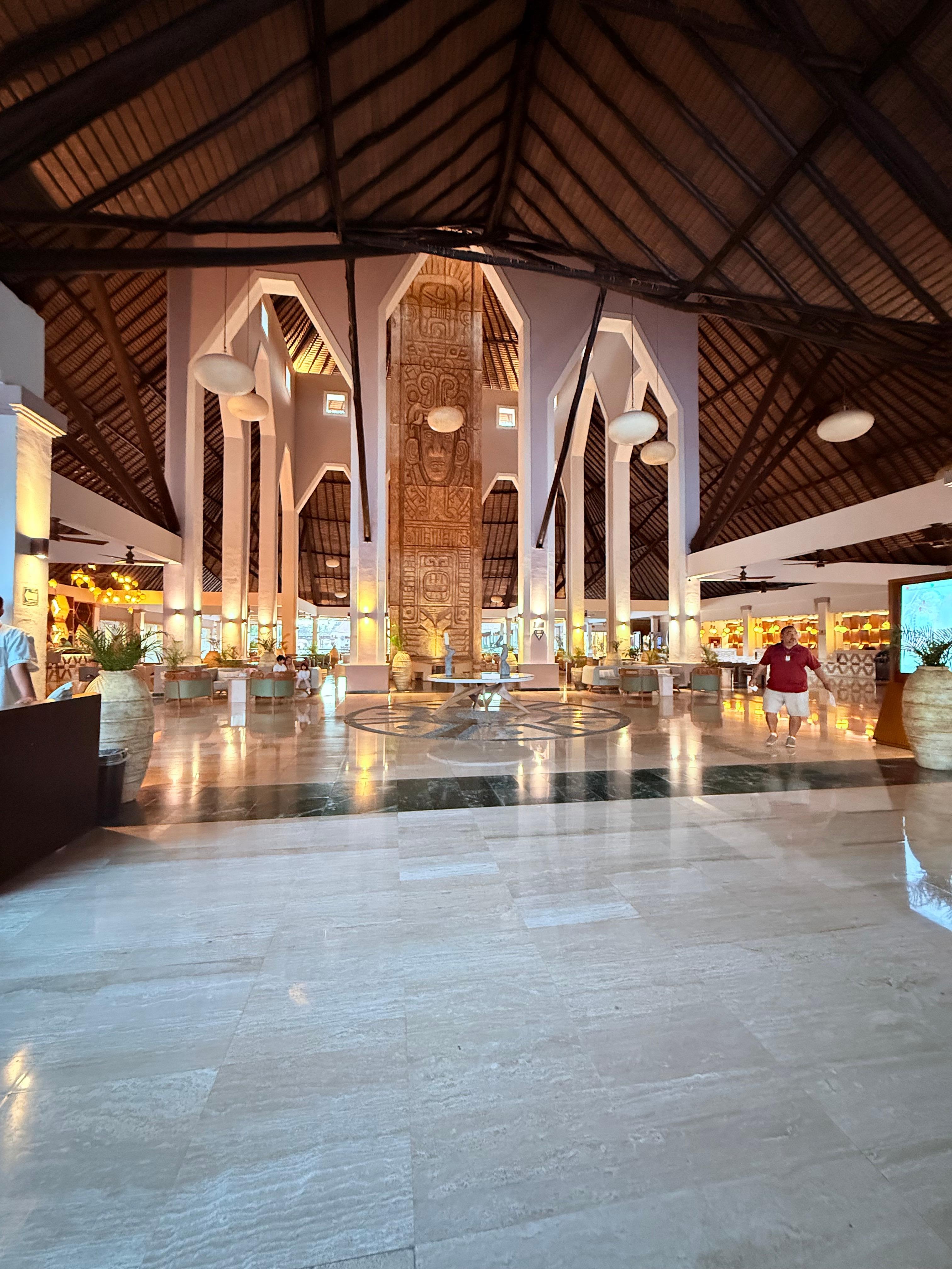 White sands lobby
