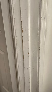 Scratched up woodwork