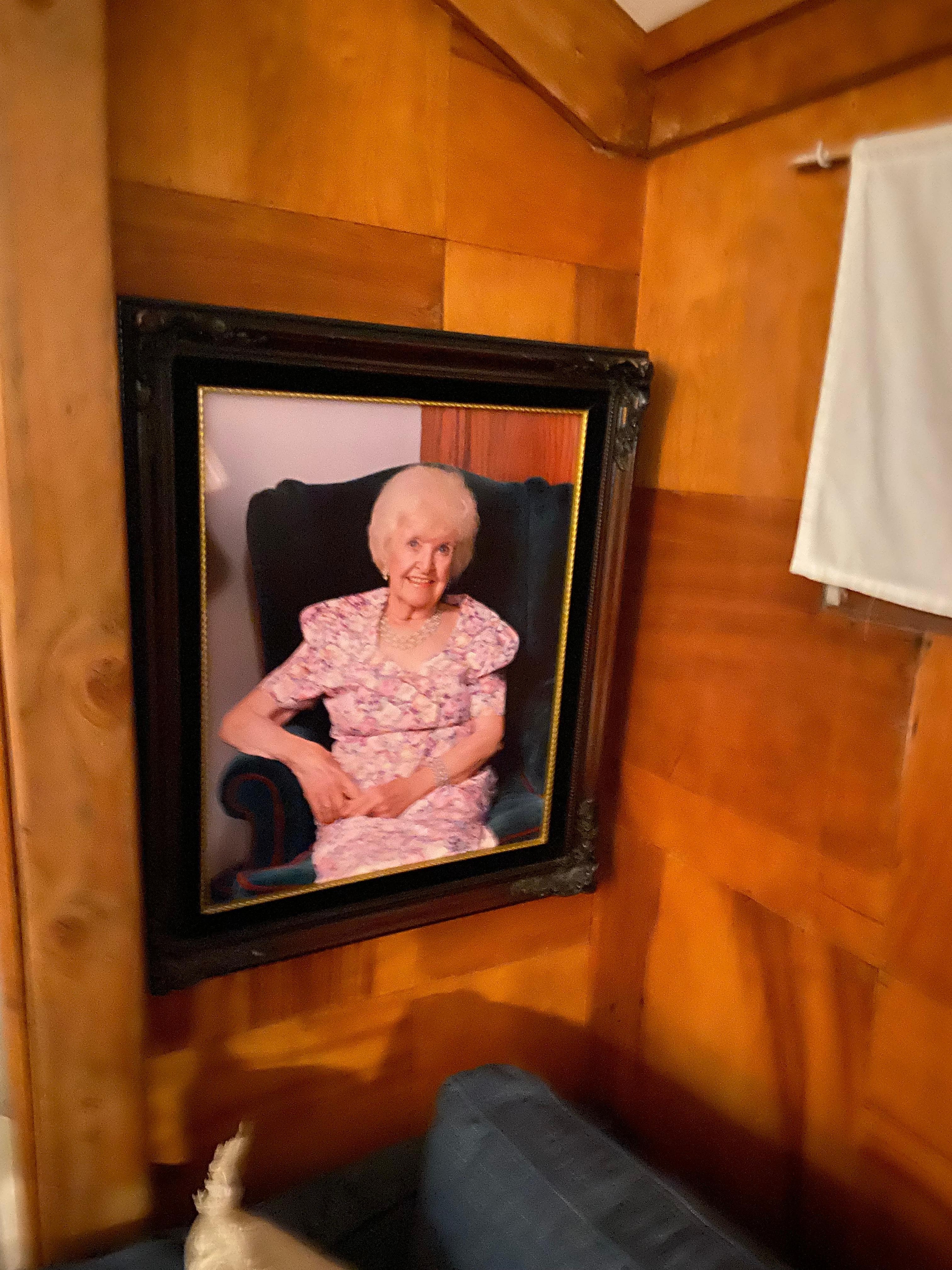 This is the decoration in the living room. Who is this? Scared my grandson. 