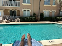 Quiet time at pool