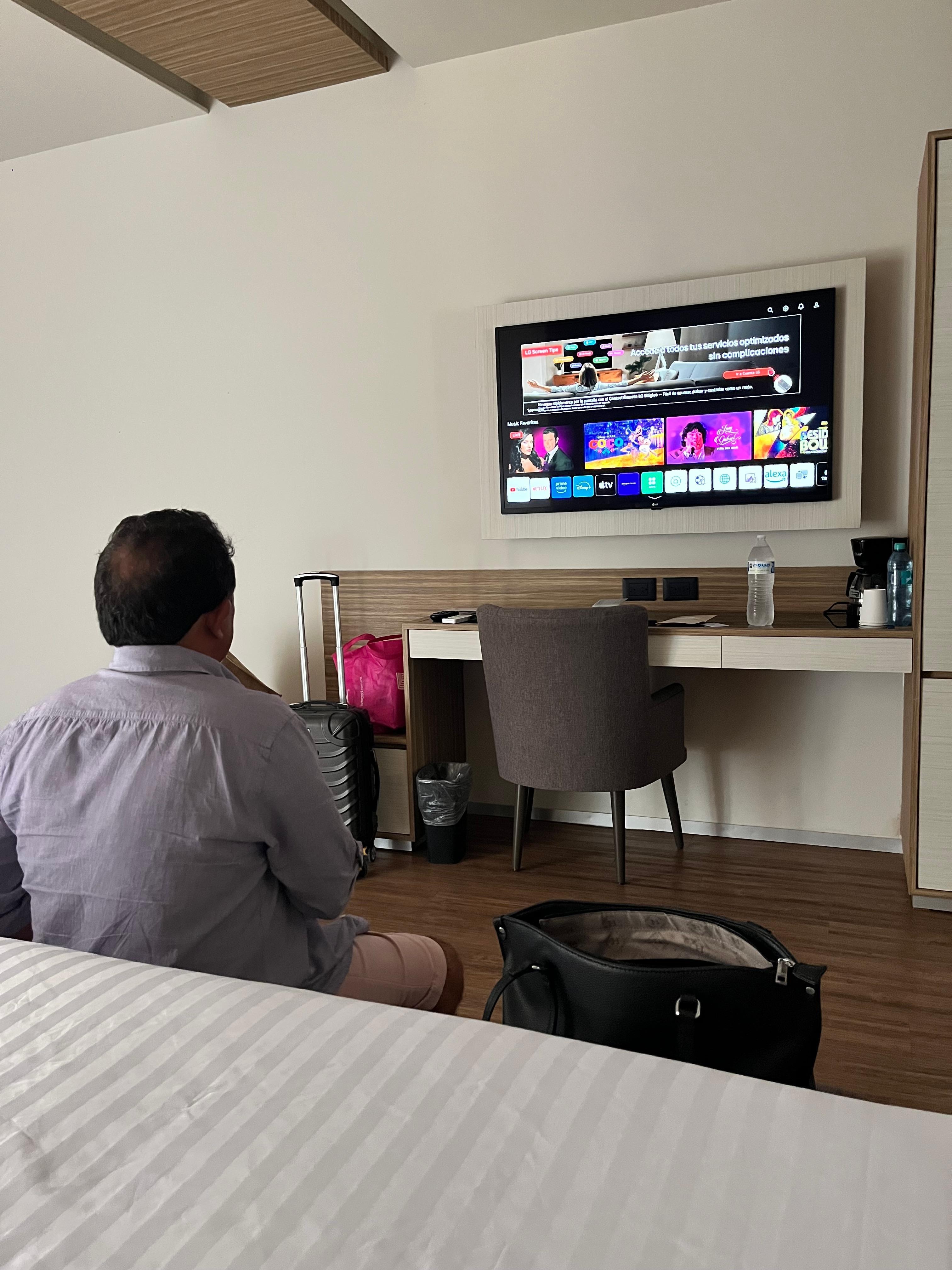 La habitación muy bonita.