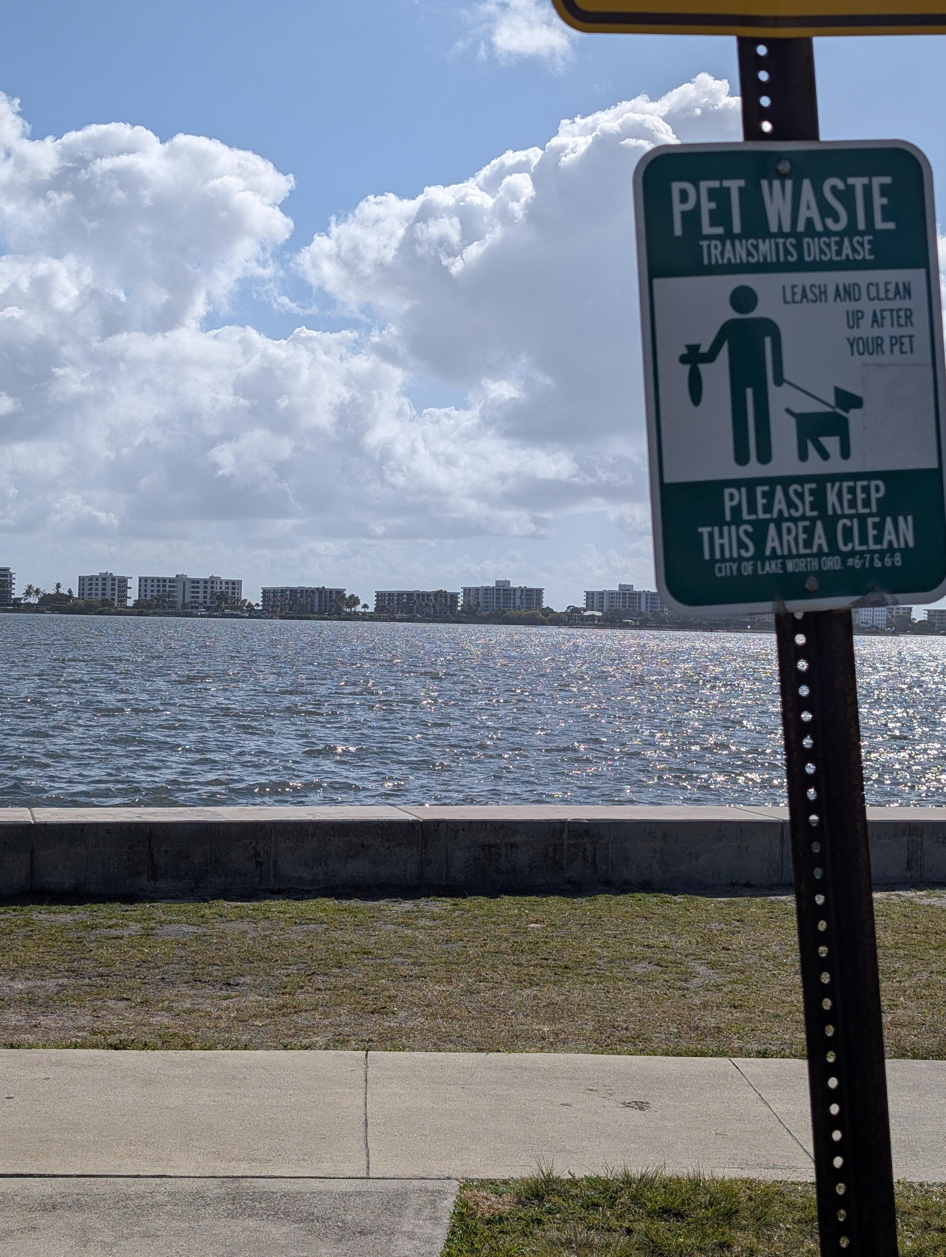 View of the water, the suite is 3 blocks away.