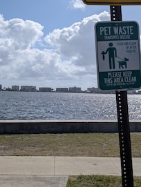 View of the water, the suite is 3 blocks away.