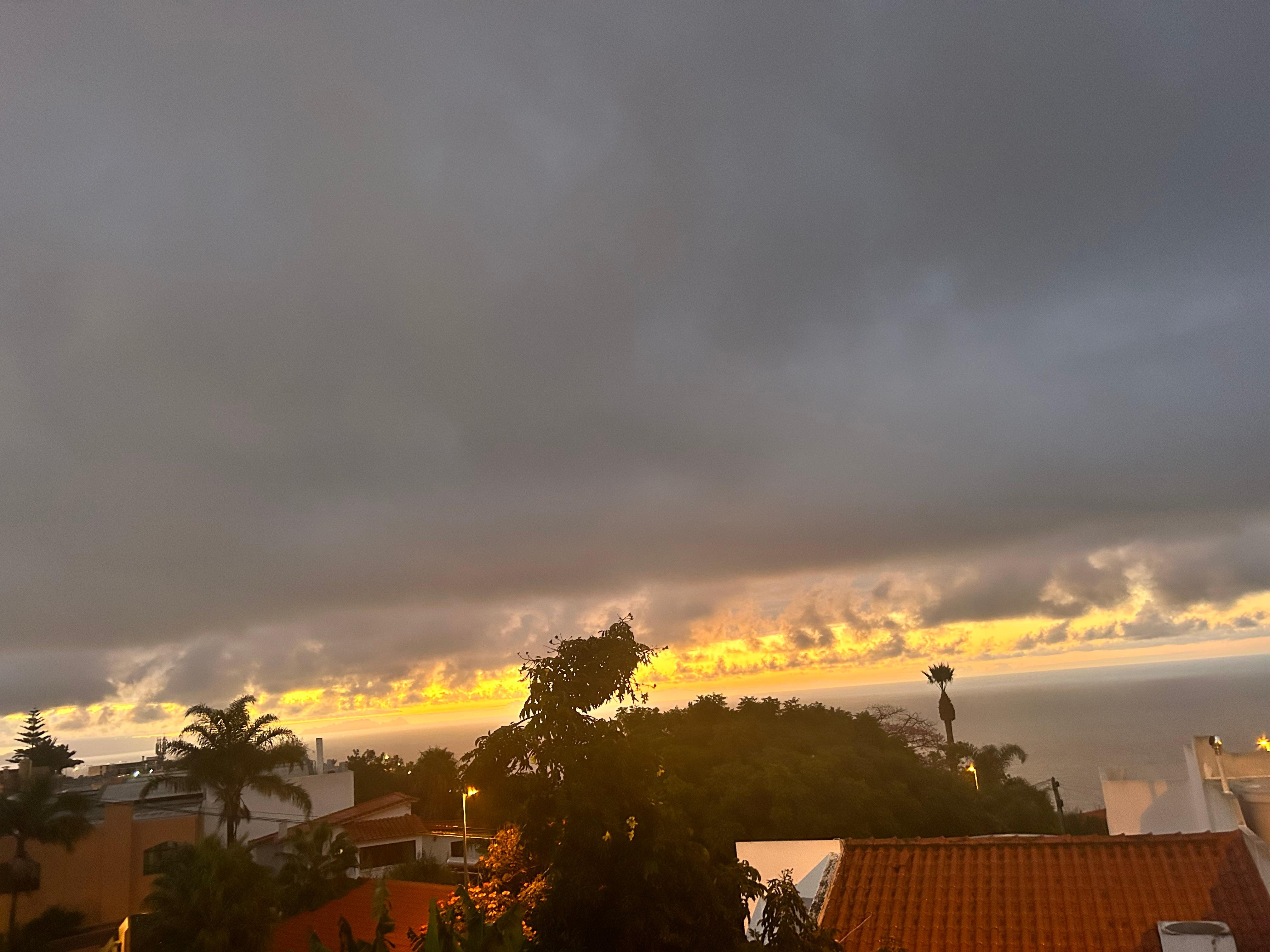 Sunrise from the balcony in block 4