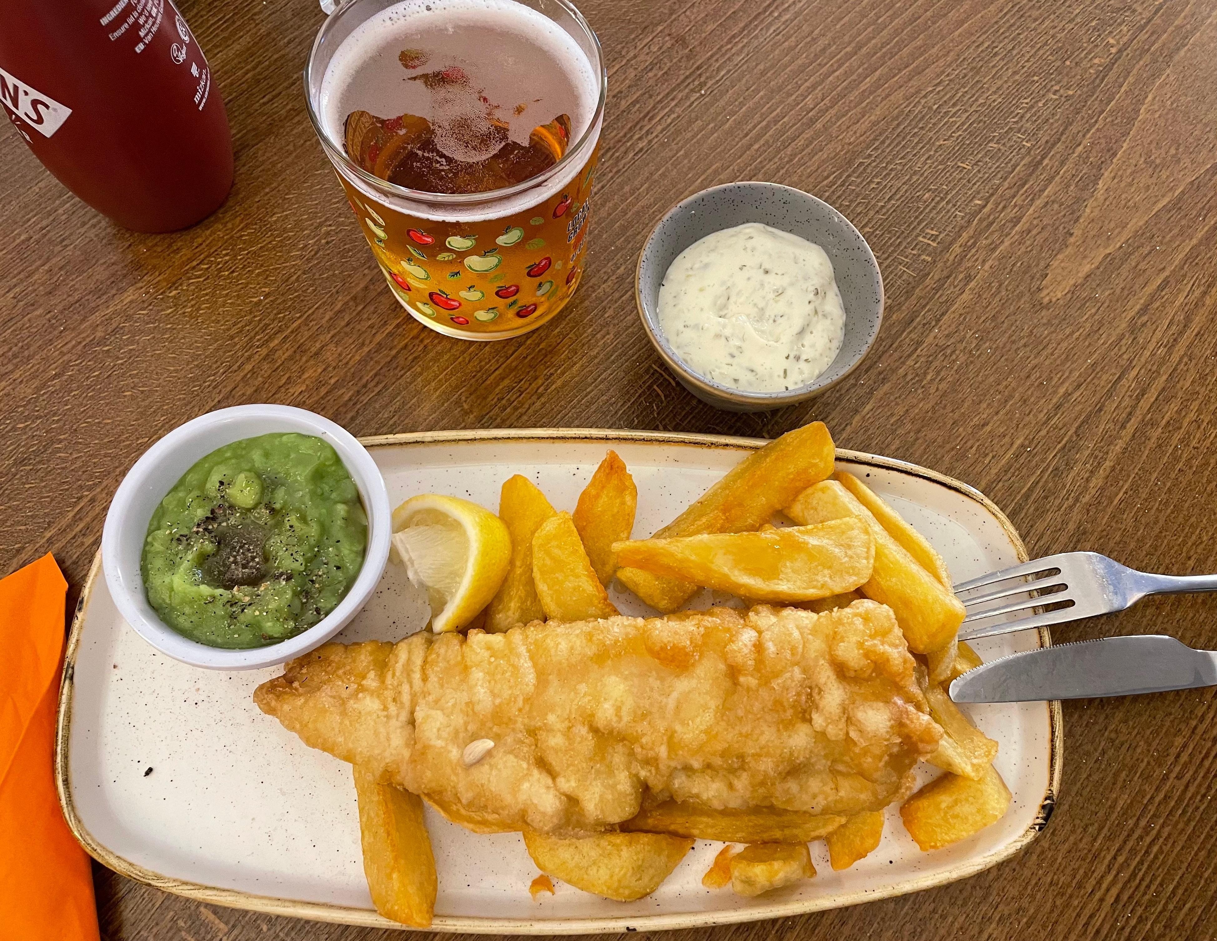 Small Fish & chips at Tanners bar
