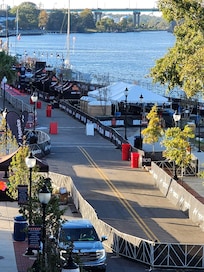balcony view of IM 70.3 finish area