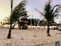 Opposite the hotel