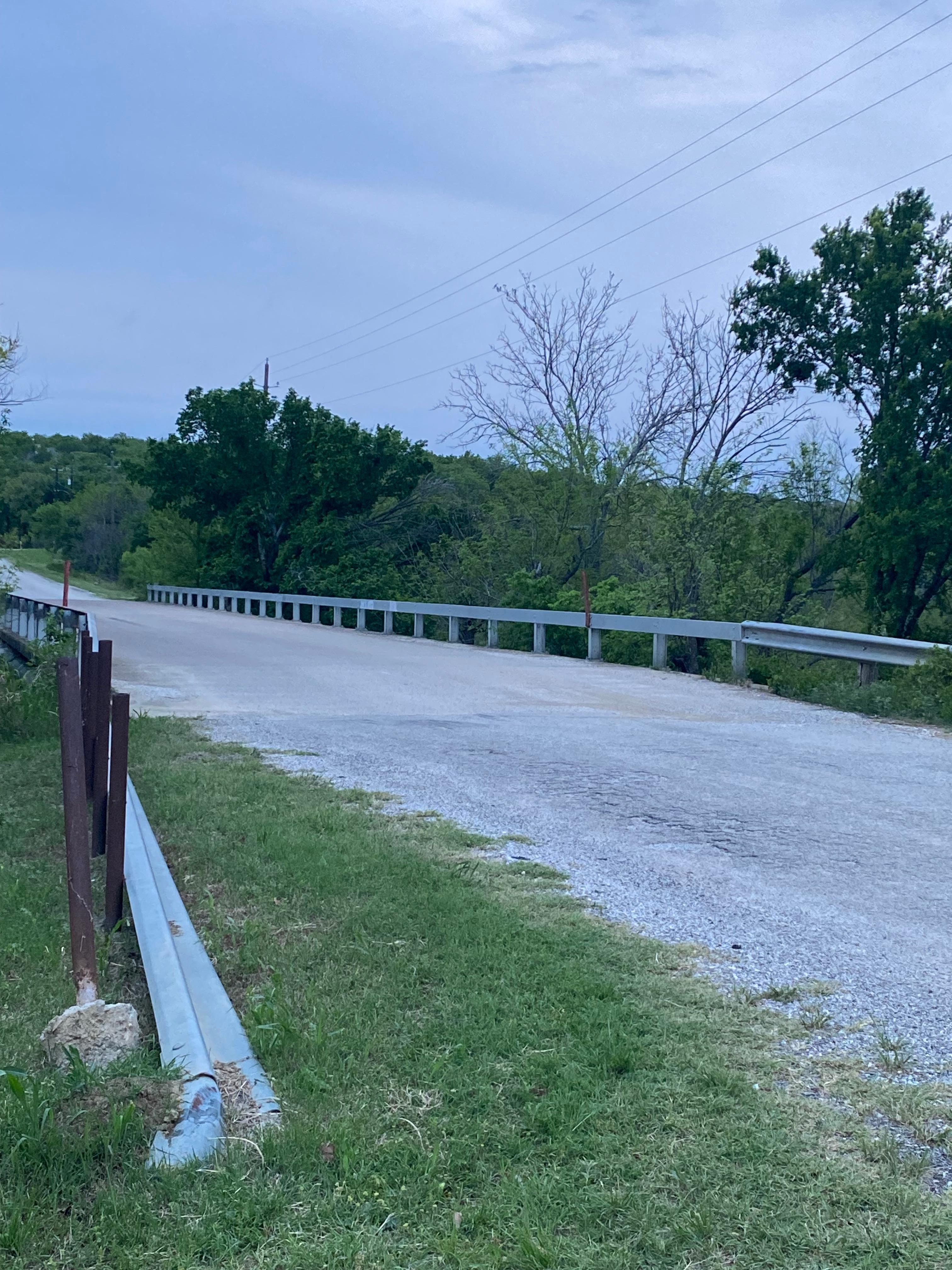 Road in front of the cabin