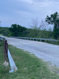 Road in front of the cabin