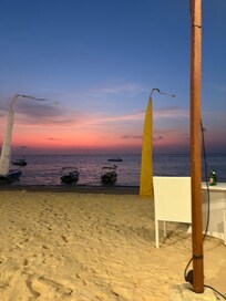 View from restaurant in resort