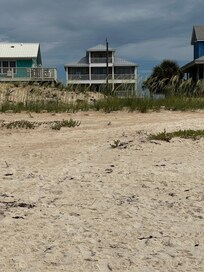 View of house from the beach