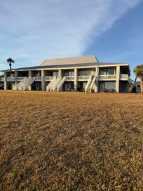 Unit upstairs and to the left