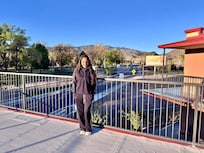 En la terraza del hotel