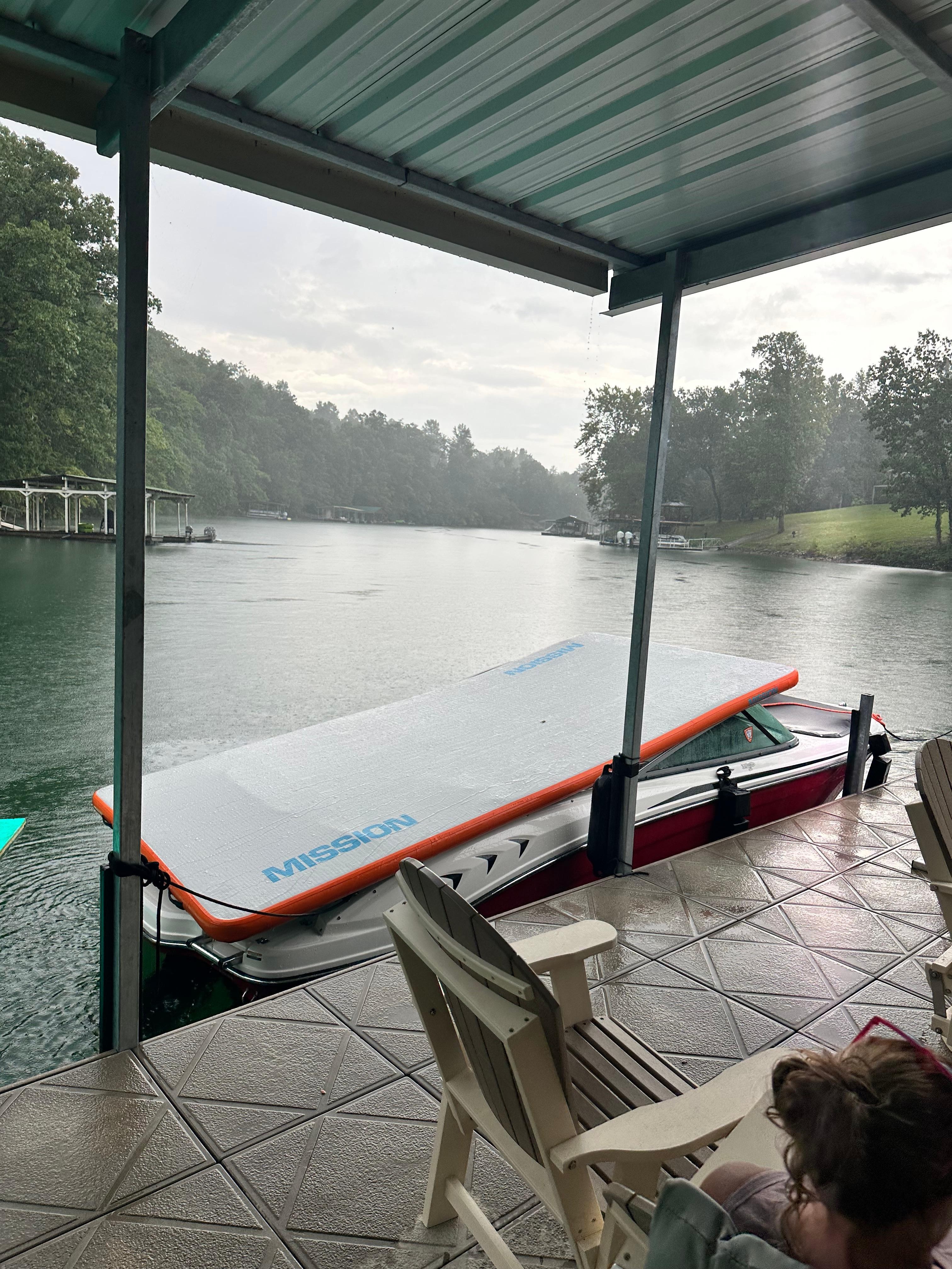 If you park here your boat will fill with water !