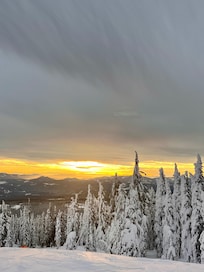 Sunset on the mountain
