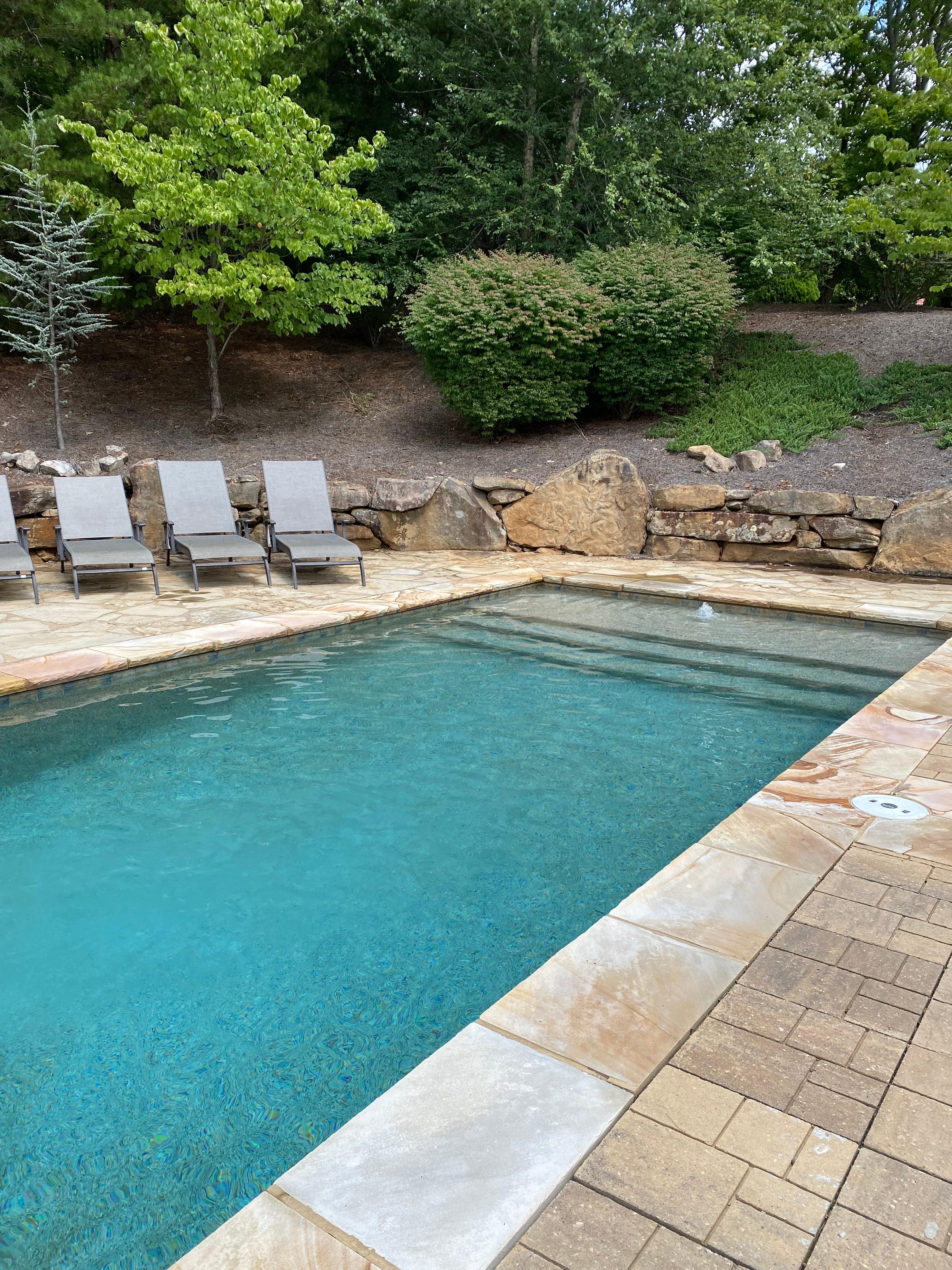 Inviting pool for hot days!