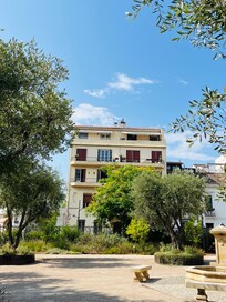 Apartment from garden